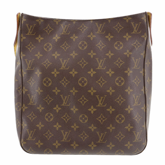 LOUIS VUITTON Authentic Monogram Looping MM Shoulder Bag Used from Japan