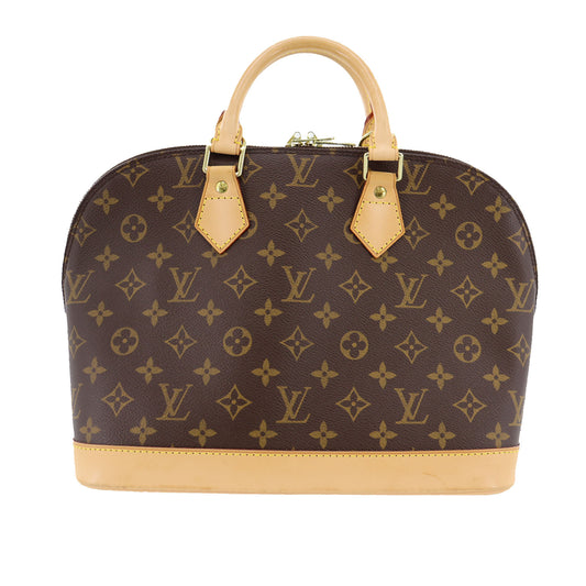 Louis Vuitton Alma Used Handbag Monogram Canvas Leather M51130 #AH42 –  VINTAGE MODE JP