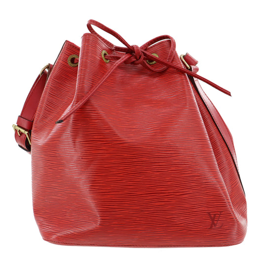 LOUIS VUITTON Epi Leather Red Large Noe Shoulder Bag