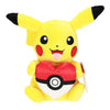 Pokemon Plüschtier - Pikachu mit Pokeball Herz Kuscheltier (20cm)