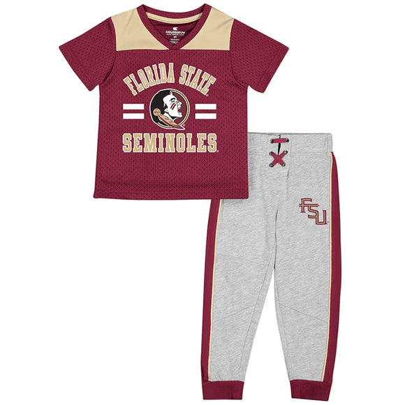 Infant Garnet/Gold Florida State Seminoles Red Zone Jersey & Pants Set