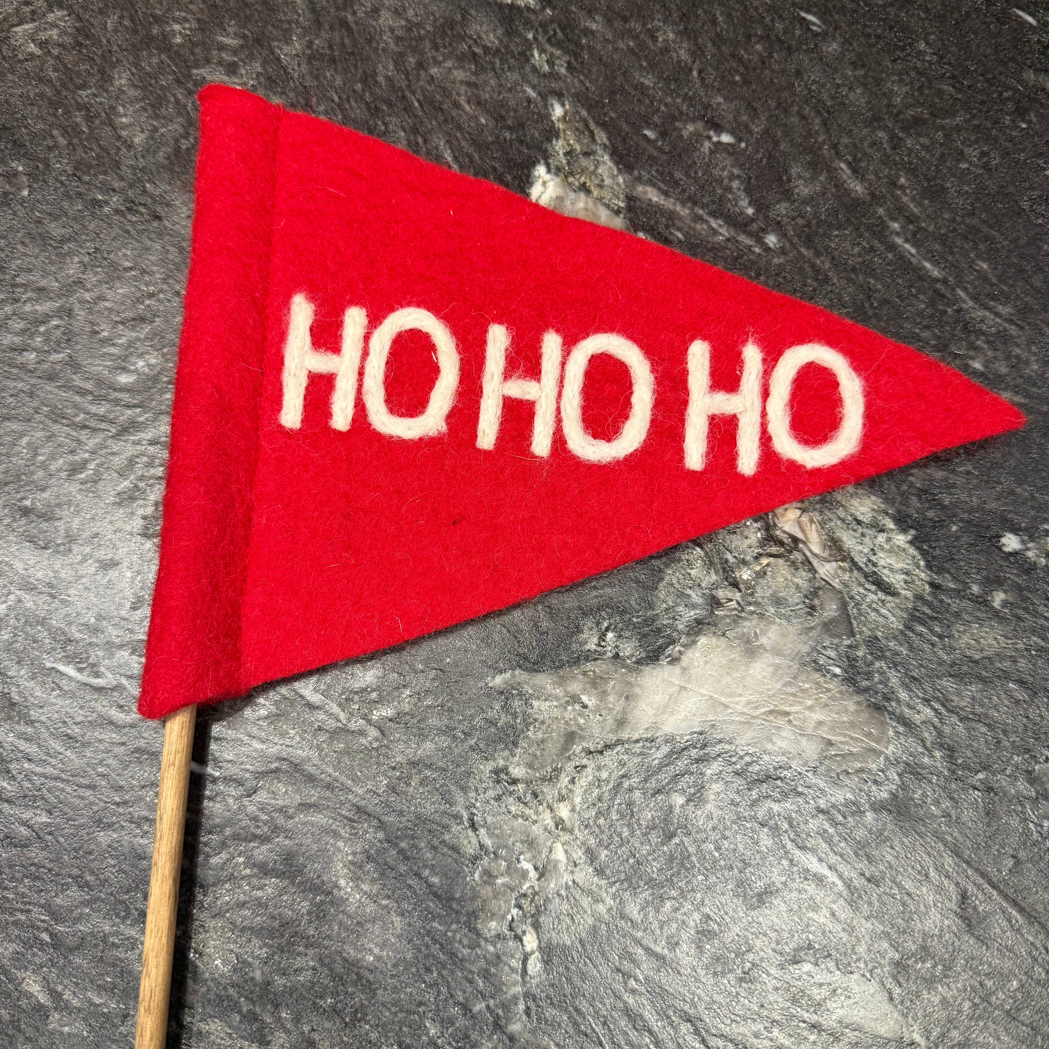 Ho Ho Ho Felt Flag