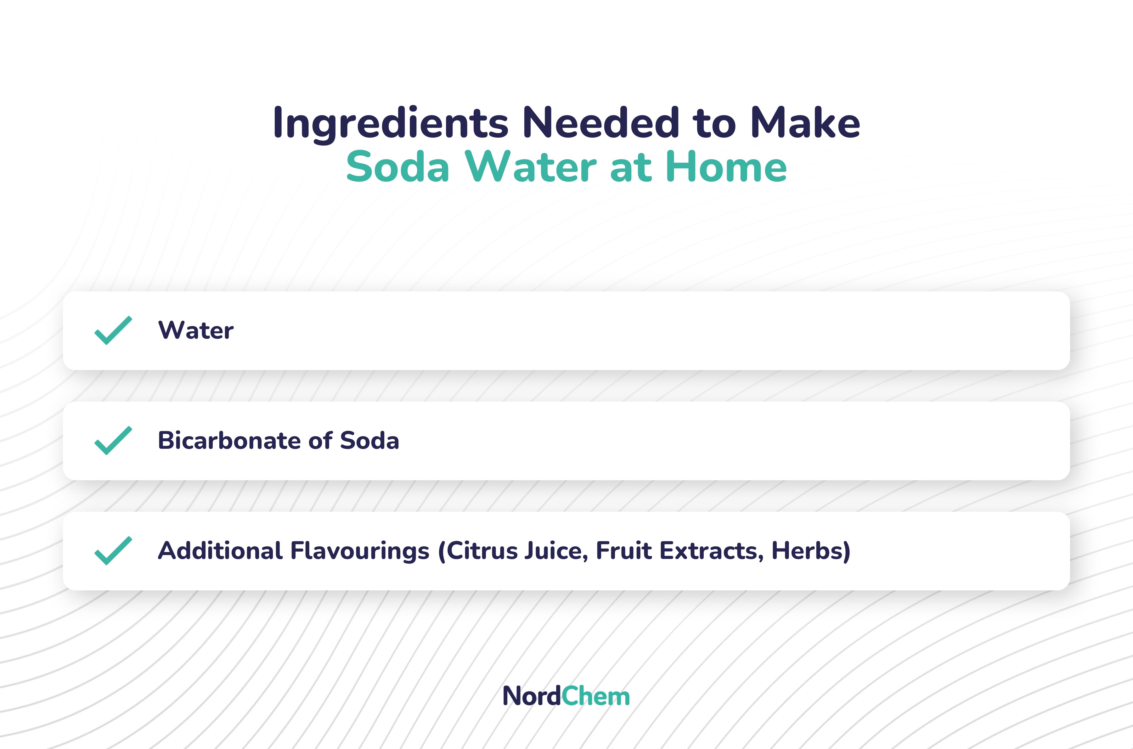 image detailing the ingredients need to make soda water