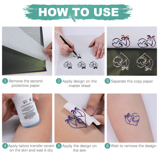 how to use transfer paper for tattoos  YouTube