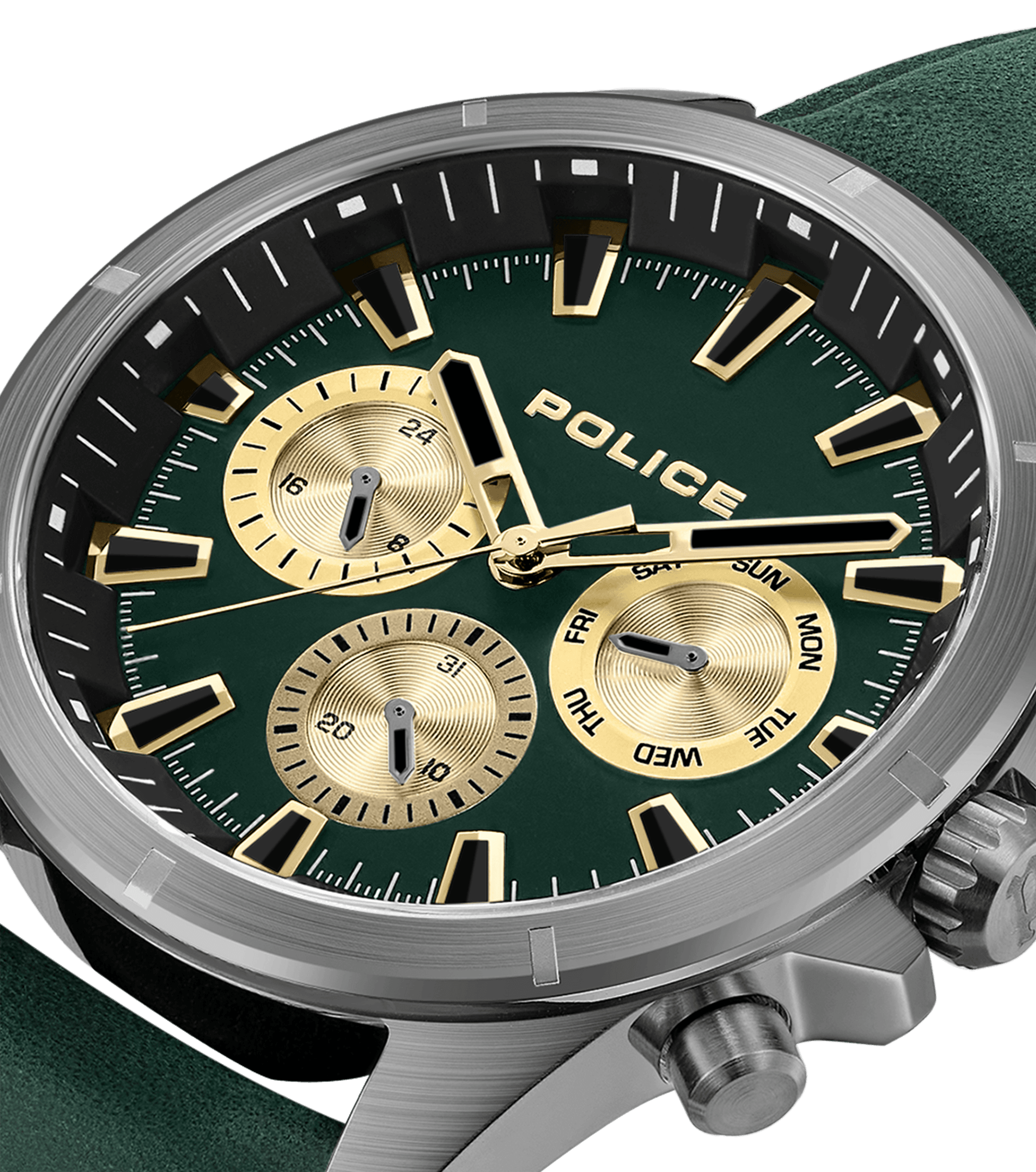 Police watches - Malawi Watch Police For Men Green, Grey