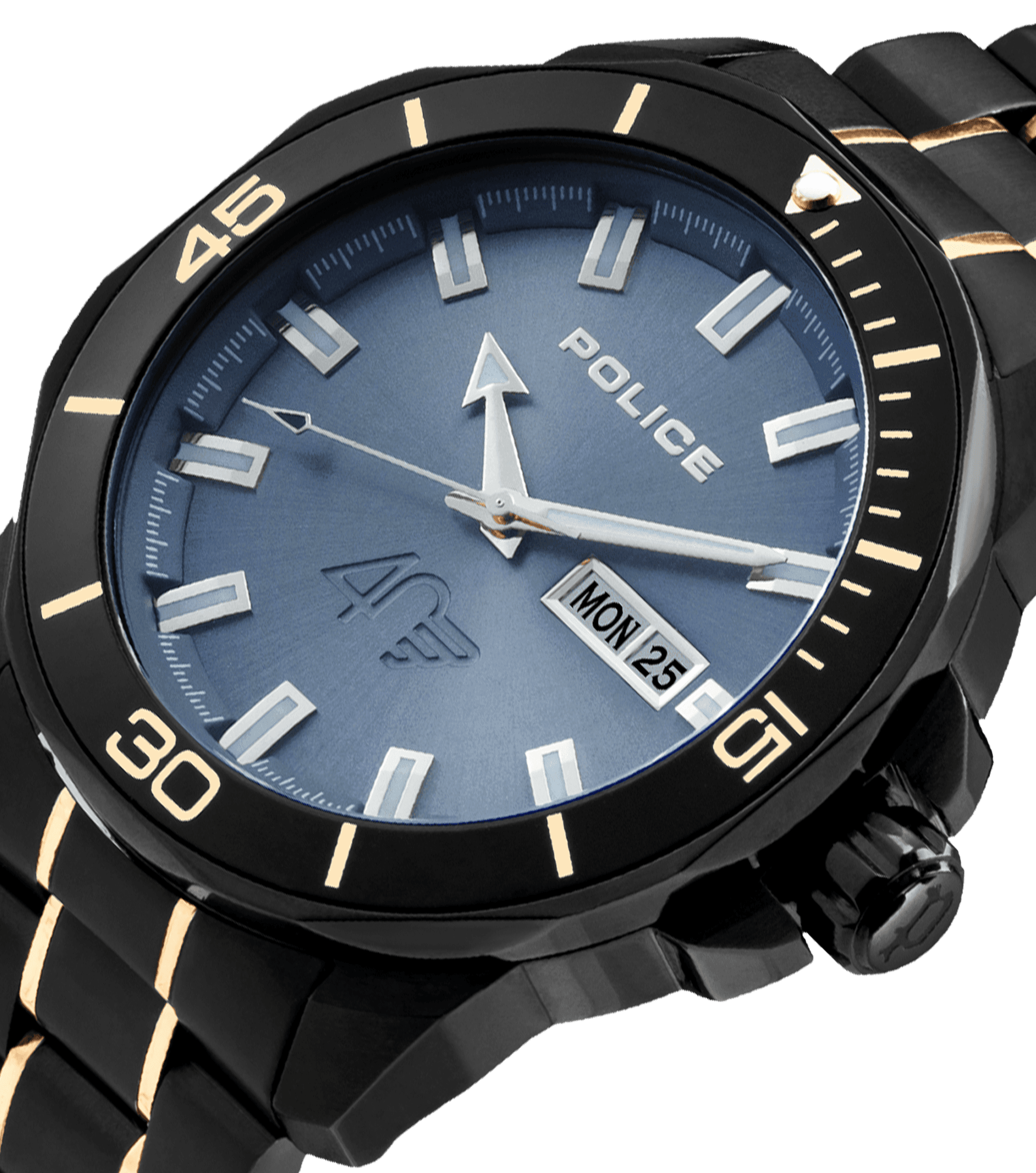 Men The watches Police For Collection Gift Black And Wallet Watch Anniversary Police - By Set Black, Gold,