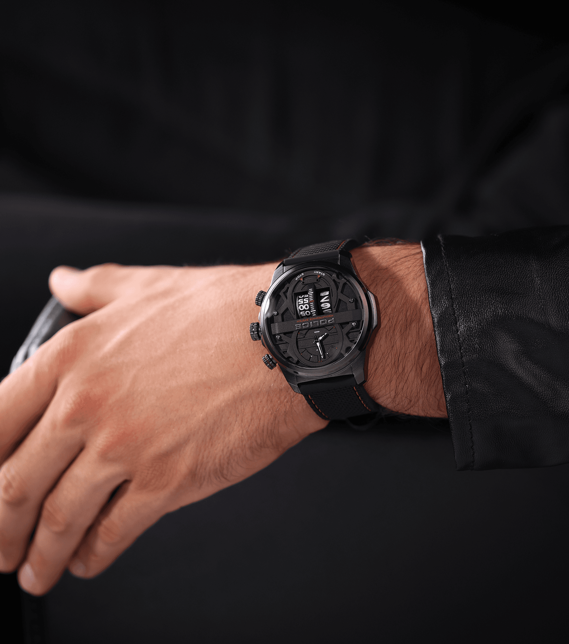 Police Watch Black, watches For Rotorcrom Men Police Grey -