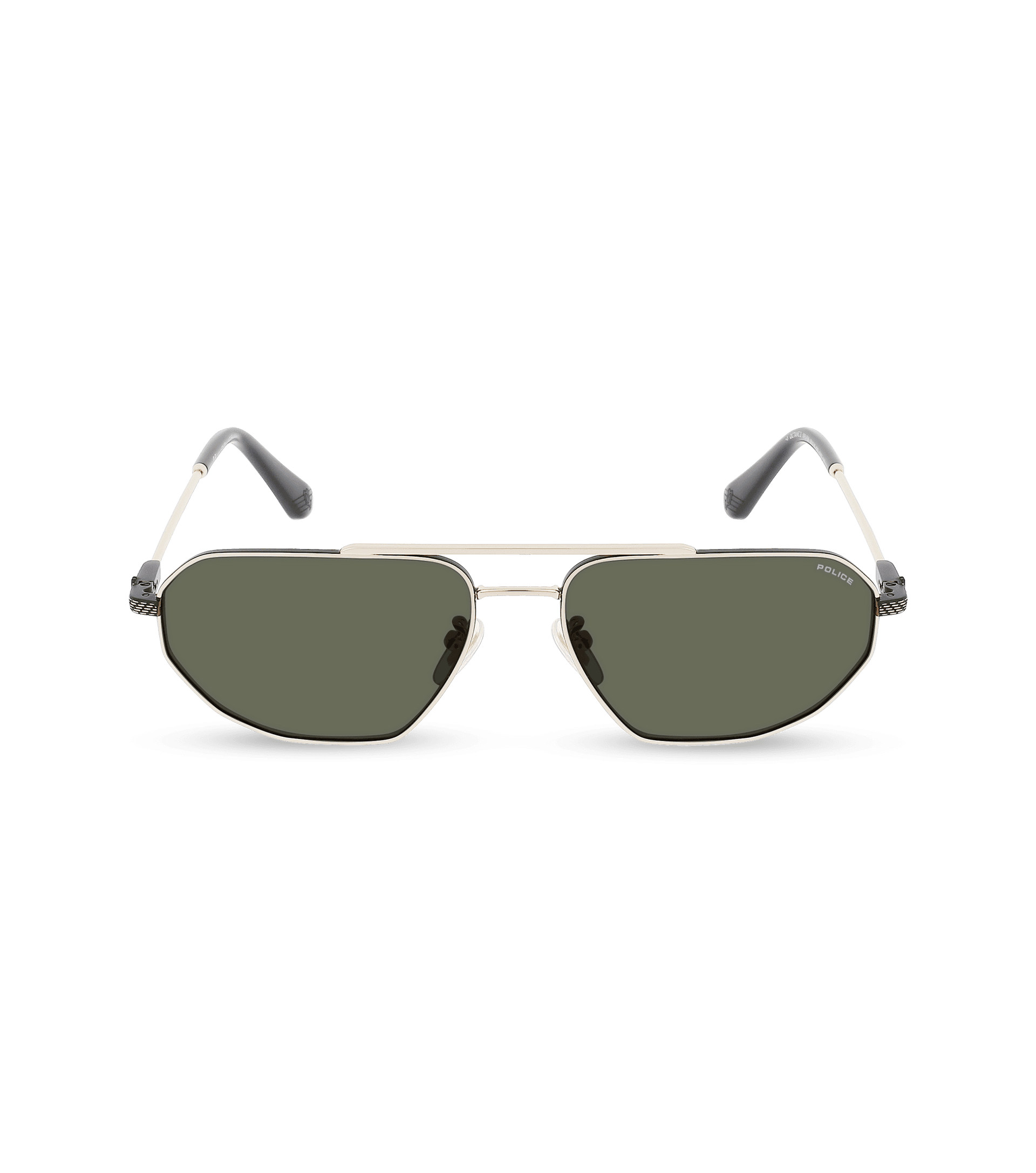 Police sunglasses - Octane 2 Man Sunglasses Police SPLF66 Gold, Grey/Green