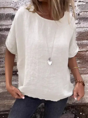 Gabi's Cotton Top - Beige - Magnolia Boutique and Gifts