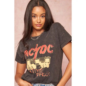 Ac/Dc Let There Be Rock Vintage Tee - Magnolia Boutique and Gifts