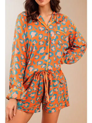 Orange Animal Print PJ Set - Magnolia Boutique and Gifts