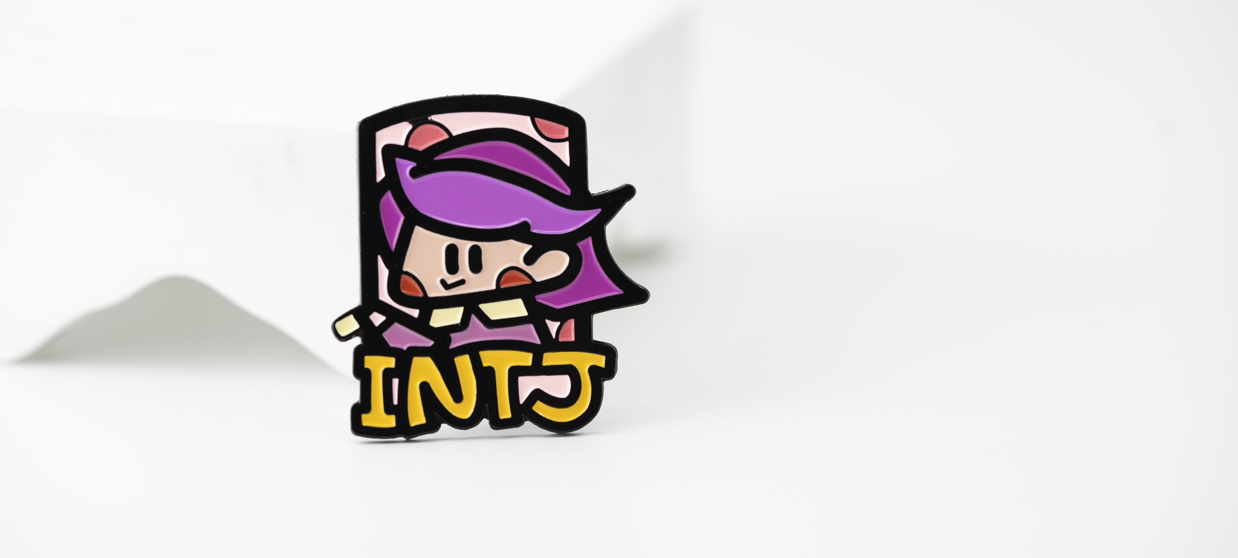 16 Personality Types-INTJ Pin & Magnetic Brooch Badge