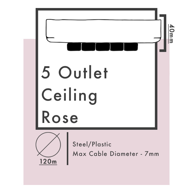 ceiling rose 5 outlet