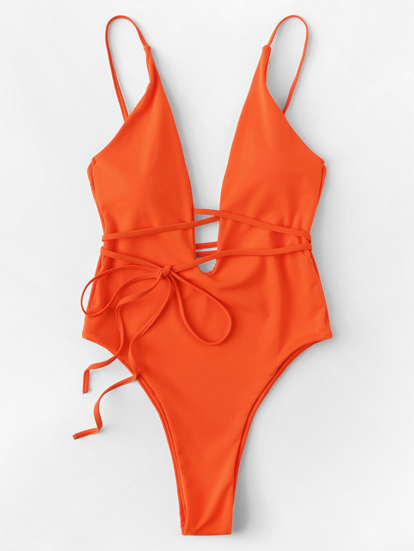 Deep Plunge Low Back One Piece Swimsuit – Economitodo