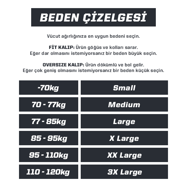 ağırsağlam beden tablosu