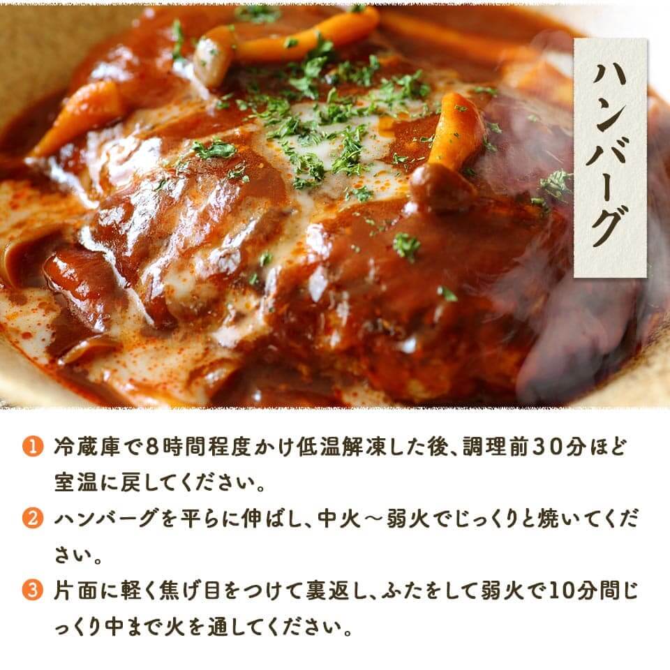 ハンバーグの説明文画像