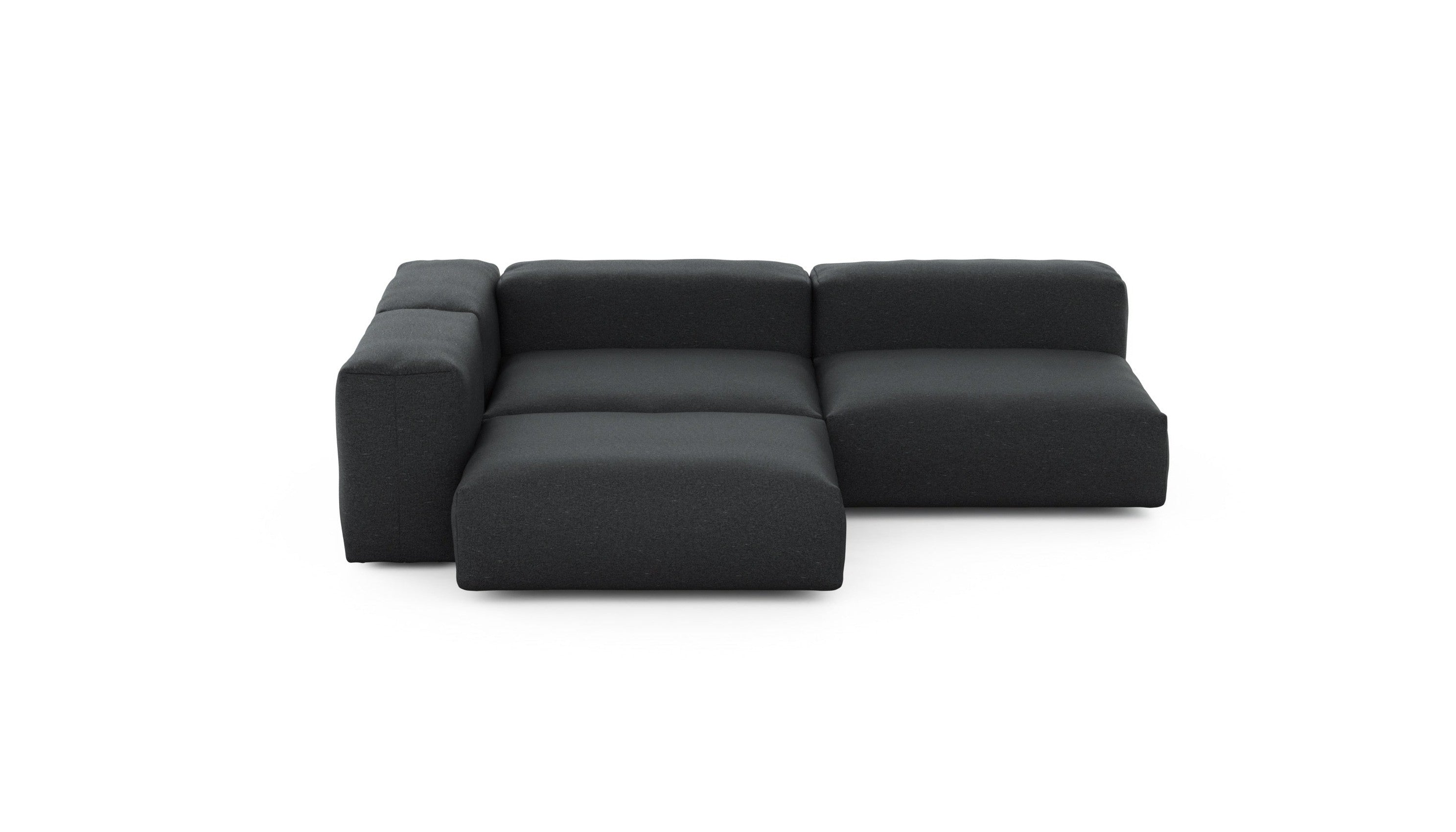 three module corner sofa - linen - anthracite - 86in x 86in