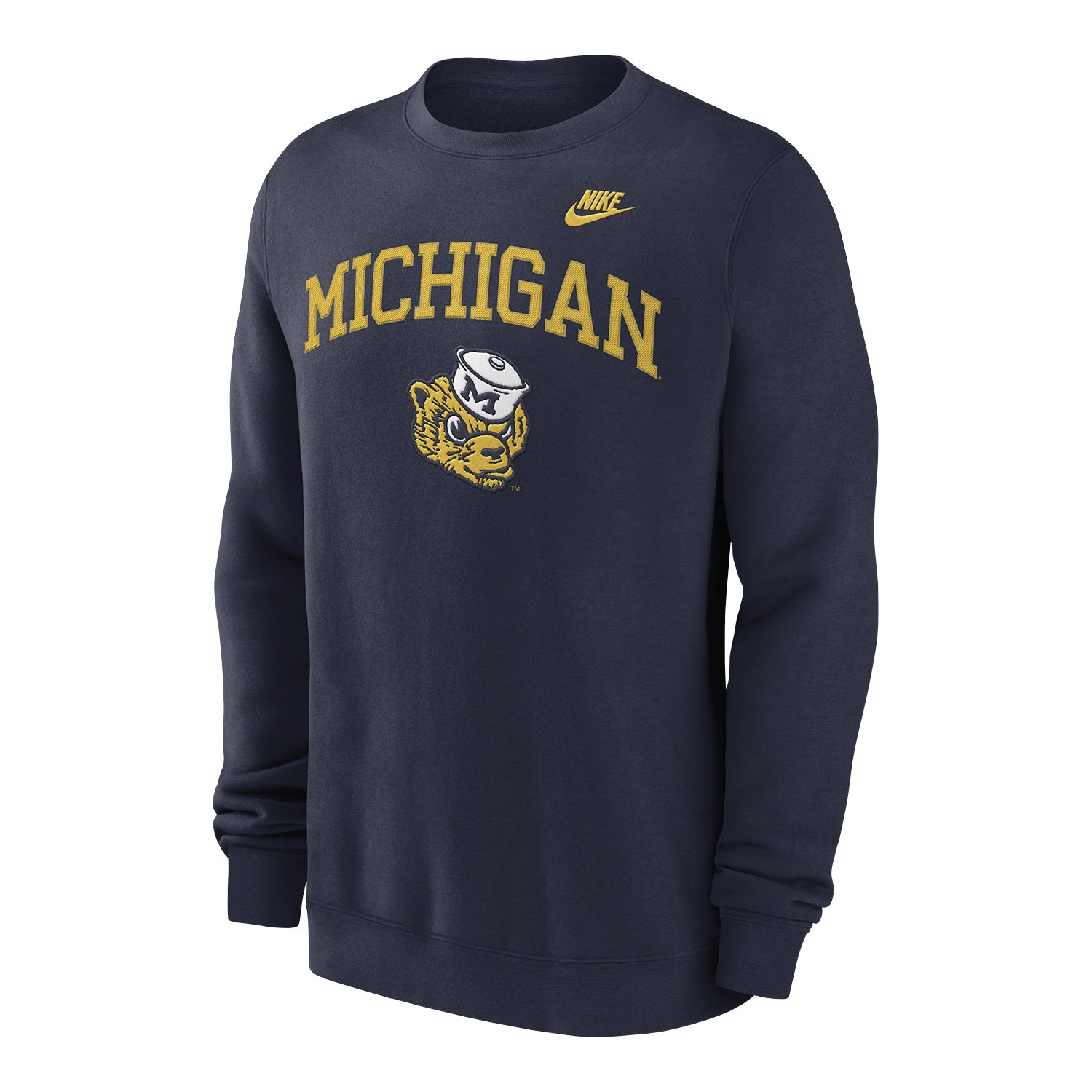 Michigan Wolverines Nike Vintage Logo Crewneck - The M Den Shop product image