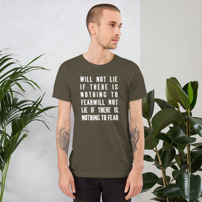 Nothing To Fear Unisex t-shirt