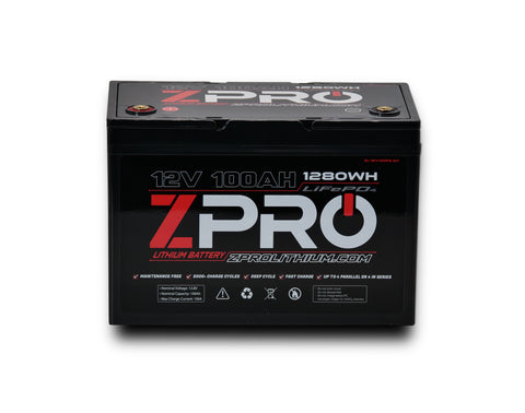 ZPRO Lithium 100 Amp Hour Battery