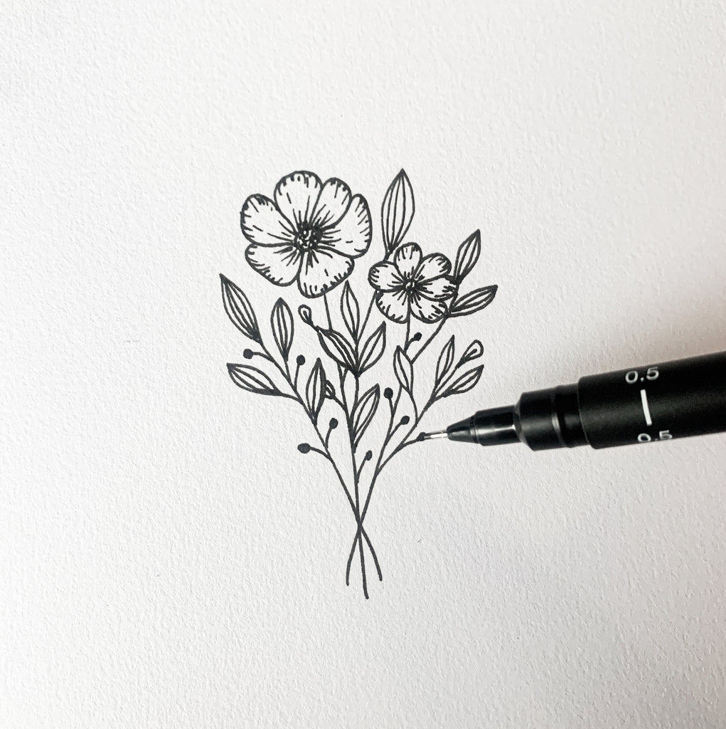 How To Draw Flowers For Beginners – humblydesigned