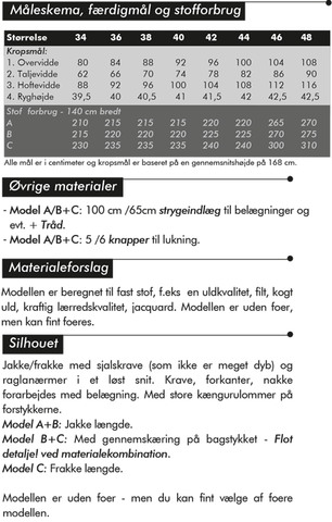 Onion 1051 Jakke eller frakke med sjalskrave