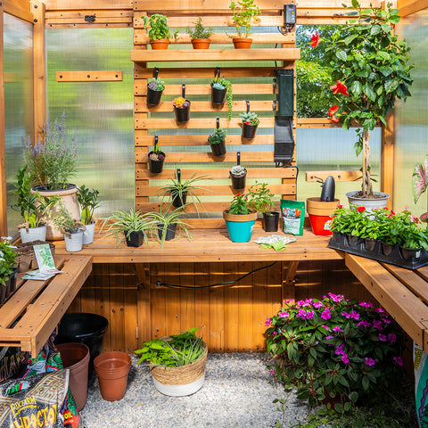 greenhouse shelving space