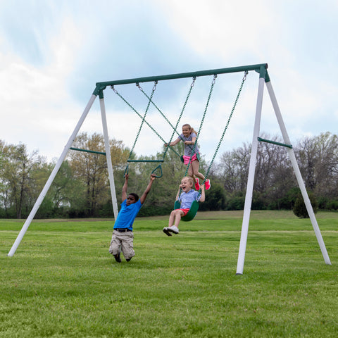 grounding a metal swing set