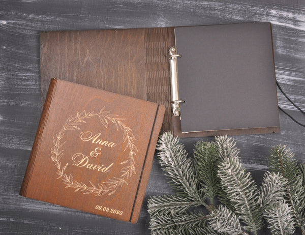 Wedding guest book, rustic guest book – EventCardsDesign