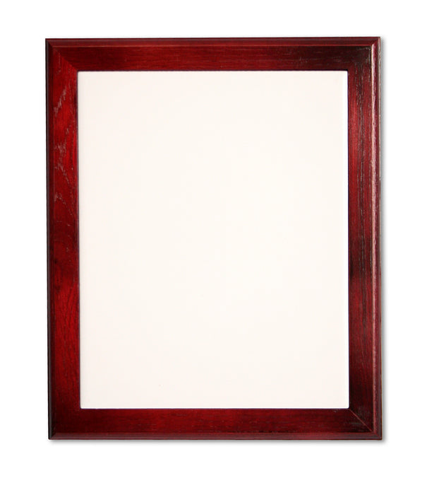 Sublimation Blank 8" x 10" Oak Single Tile Frame with Mahogany Stain