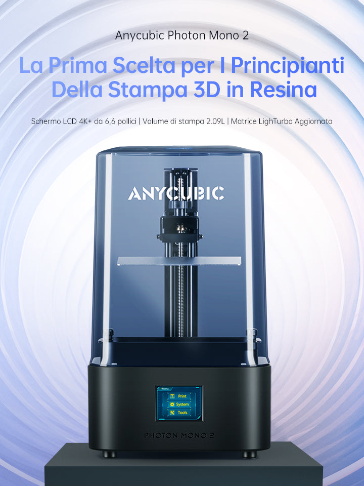 Anycubic Photon Mono SE Stampante 3D a Resina - Negozio Online