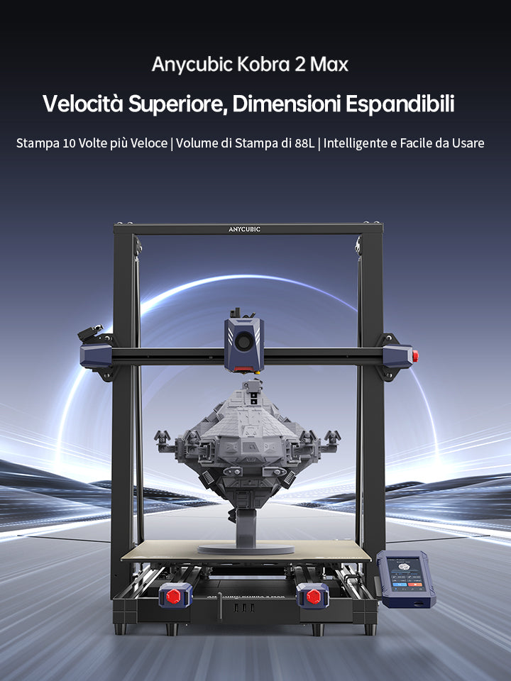 Anycubic Kobra 2 Stampante 3D, Velocità di Stampa 6 Volte Più  Rapida(300mm/s), 2