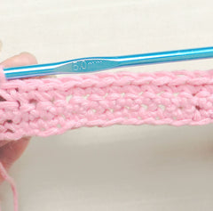 Rows of single crochet vs double crochet