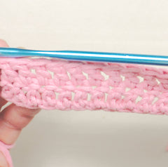 Rows of double crochet vs single crochet