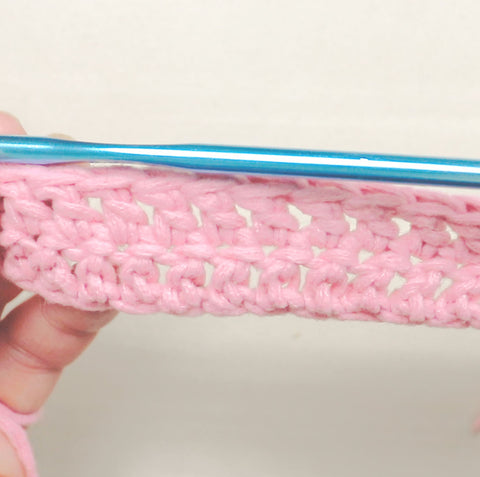 2 rows of double crochet complete