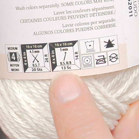 How to read a yarn label