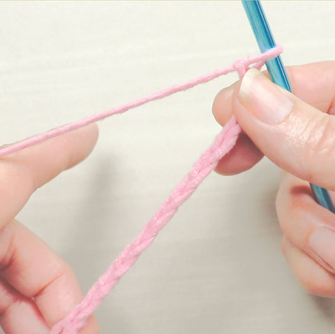 Double crochet - making the foundation chain