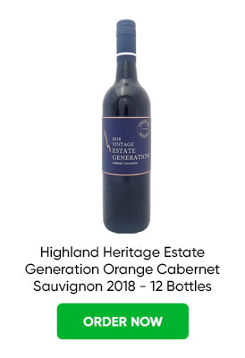 Highland Heritage Estate Generation Orange Cabernet Sauvignon 2018 - 12 Bottles from Just Wines