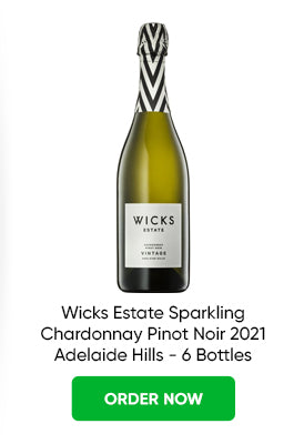 Buy Wicks Estate Sparkling Chardonnay Pinot Noir 2021 Adelaide Hills - 6 Bottles from Just Wines Australia
