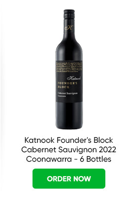 Buy Katnook Founder's Block Cabernet Sauvignon 2022 Coonawarra - 6 Bottles from Just Wines Australia