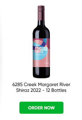 Shop 6285 Creek Margaret River Shiraz 2022 - 12 Bottles Online from Just Wines Australia