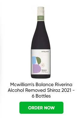 Mcwilliam's Balance Riverina Alcohol Removed Shiraz 2021 - 6 Bottles from Just Wines