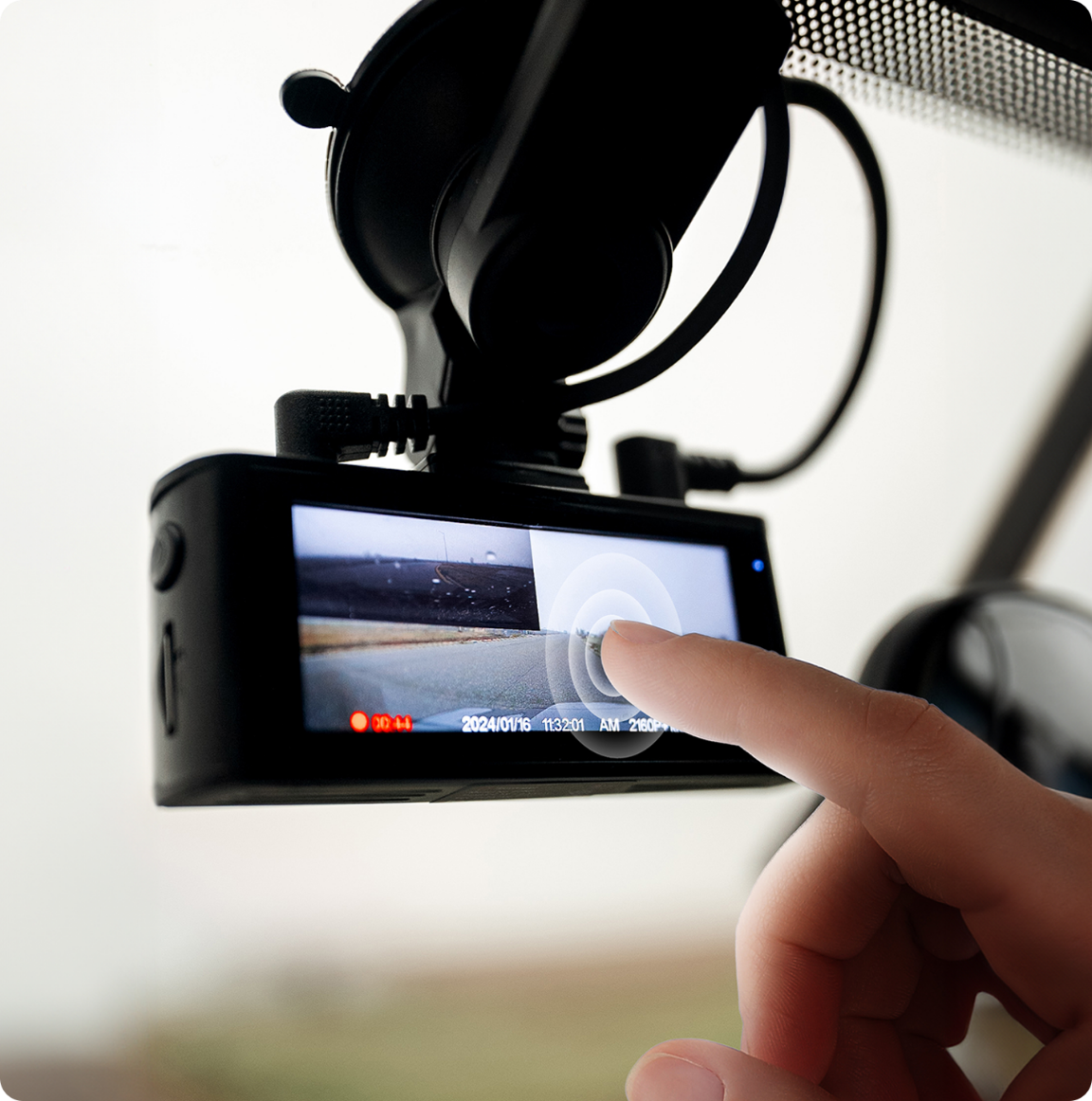 Redtiger F7NT 4K Touch Screen Front and Rear Dual Dash Cam