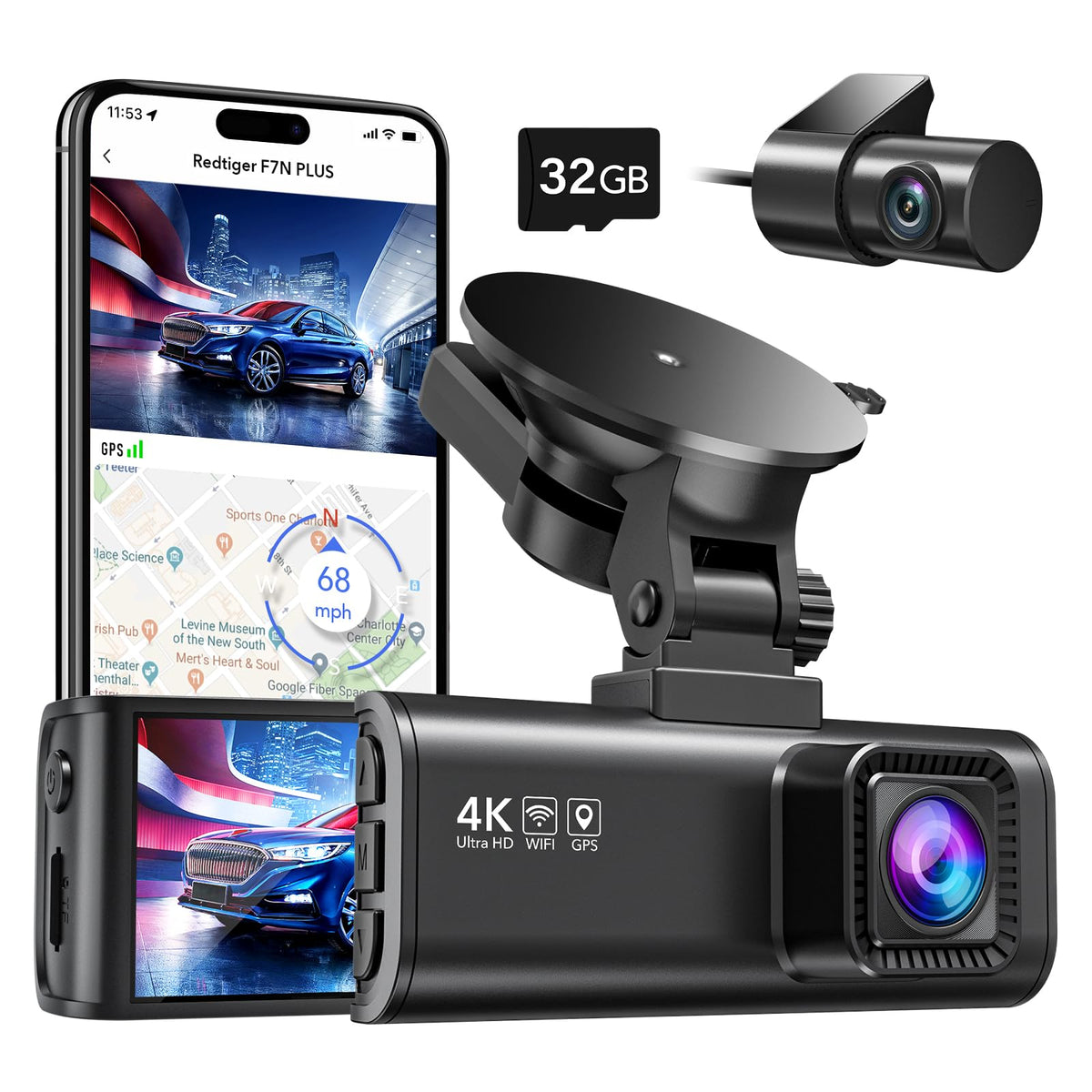 Redtiger F7NP 4K Front Rear Dash Cam – REDTIGER Official