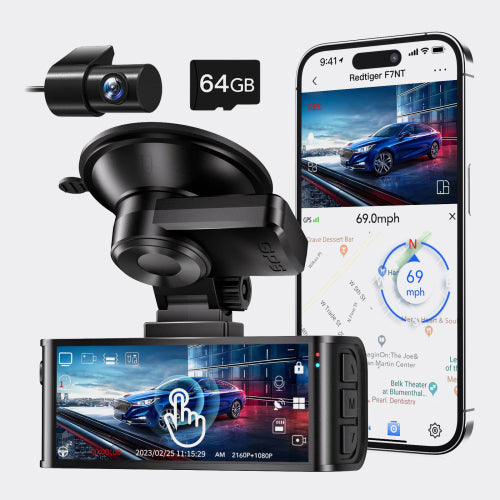 Redtiger F7NT Touch Screen 4K Dual Dash Cam