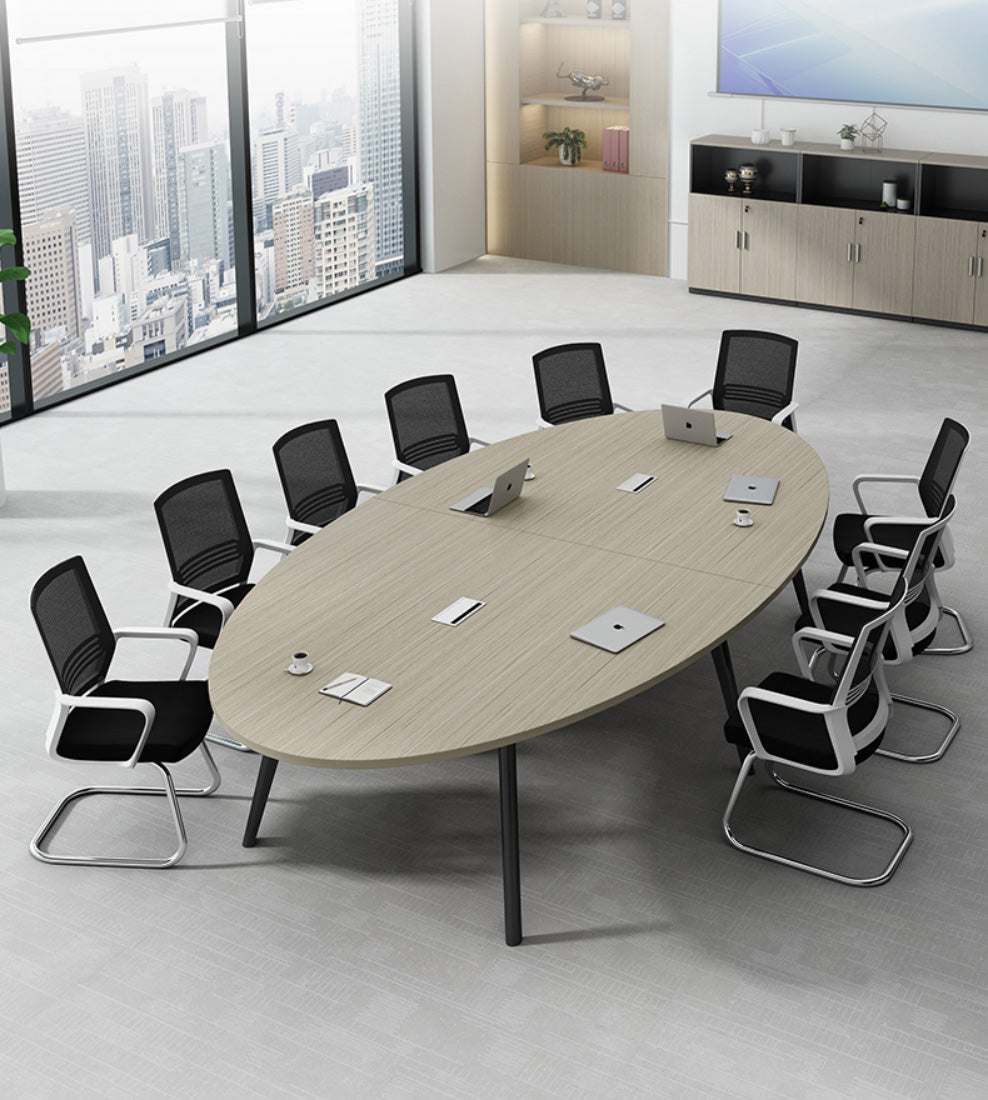 会議用テーブル,ミーティングテーブル,高級会議テーブル, 楕円形会議用
