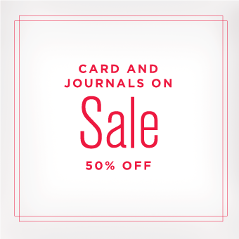 Cards and Journals on Sale for 50% Off