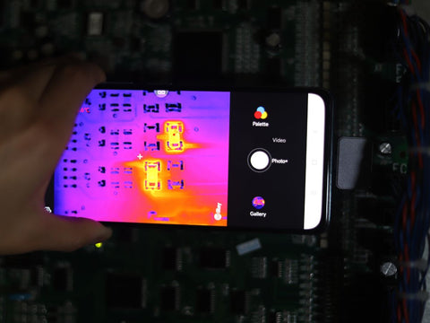 02 Troubleshoot home circuits using a smartphone's thermal camera feature