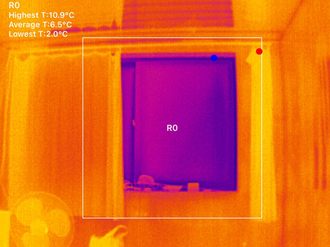 energy loss detected by thermal camera