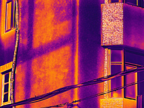 the insulation can be seen easily by thermal camera